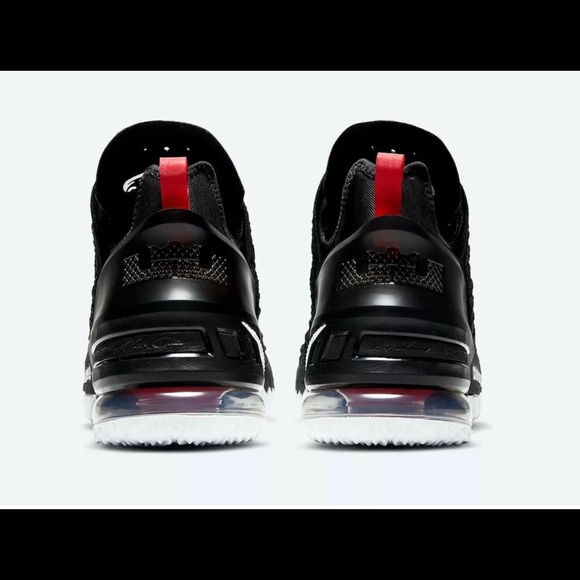 Nike LeBron XVIII 18 Bred Black University Red White CQ9283-001 Men's Sizes - Picture 5 of 8